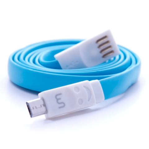Cable flat azul