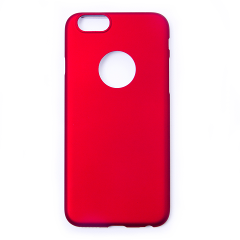 Funda iPhone 6 6s metalizada roja